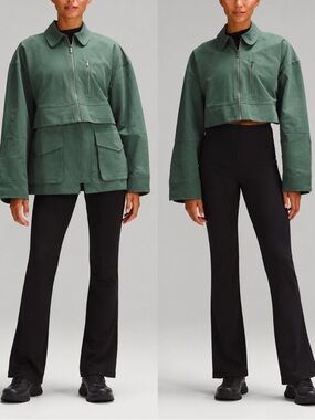 Rare Lululemon Glyde 2-in-1 Adaptable Jacket Coat Dark Forest Size M NWOT